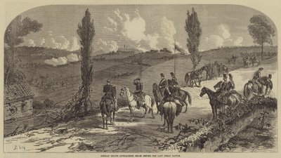 Duitse troepen naderen Sedan voor de laatste grote slag door Frederic Theodore Lix